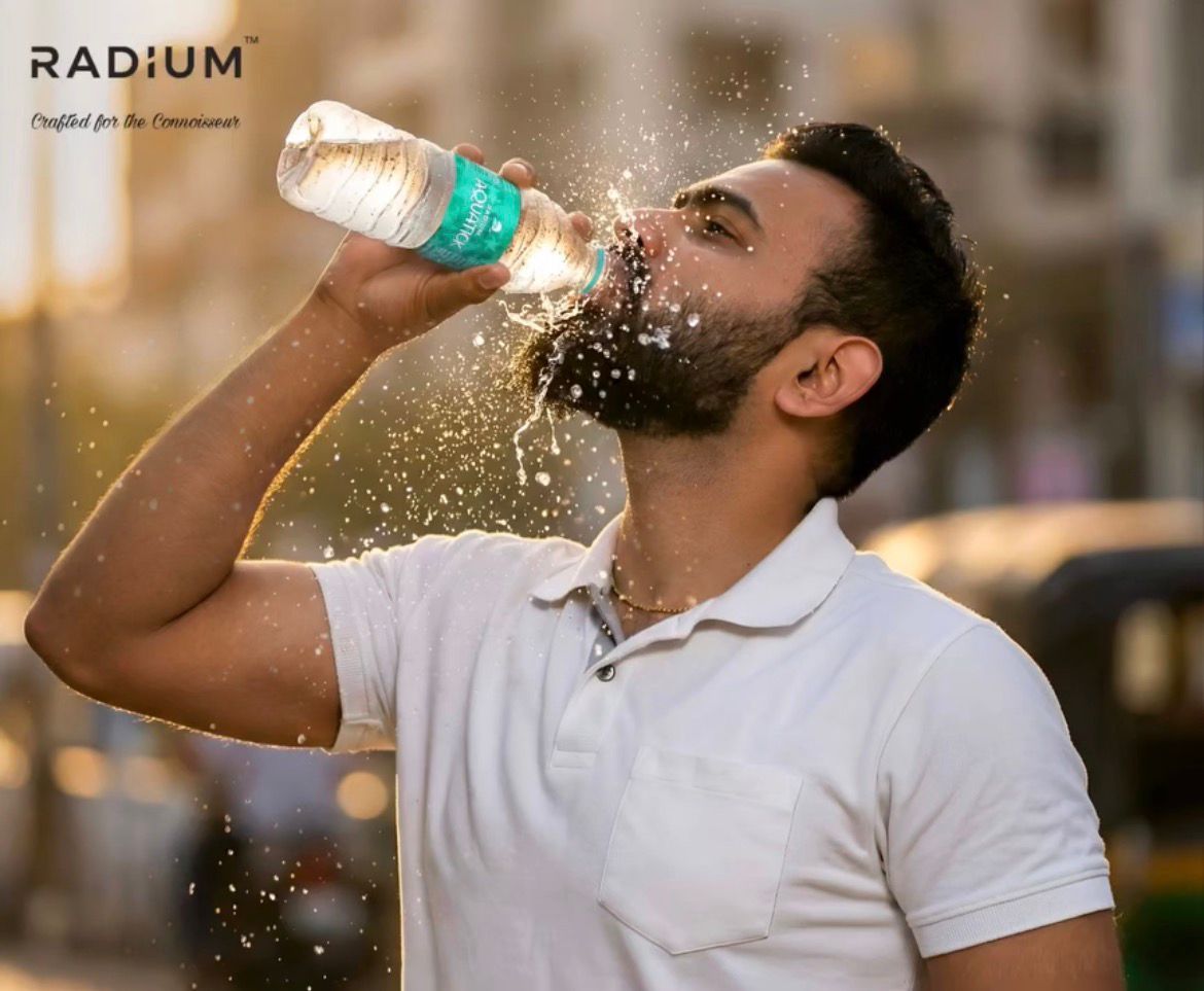 Man drinking Radium water